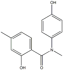 2-hydroxy-N-(4-hydroxyphenyl)-N,4-dimethylbenzamide,,结构式