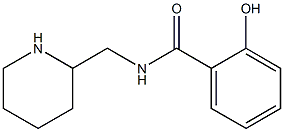 2-hydroxy-N-(piperidin-2-ylmethyl)benzamide Struktur