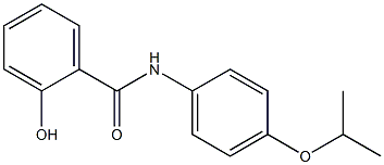 2-hydroxy-N-[4-(propan-2-yloxy)phenyl]benzamide,,结构式