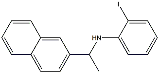 2-iodo-N-[1-(naphthalen-2-yl)ethyl]aniline 结构式