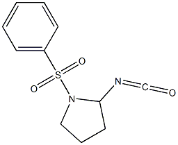2-isocyanato-1-(phenylsulfonyl)pyrrolidine Structure