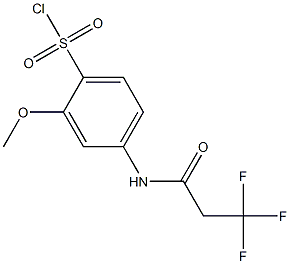 2-methoxy-4-(3,3,3-trifluoropropanamido)benzene-1-sulfonyl chloride
