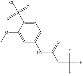 2-methoxy-4-(3,3,3-trifluoropropanamido)benzene-1-sulfonyl chloride 结构式