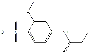 2-methoxy-4-propanamidobenzene-1-sulfonyl chloride,,结构式