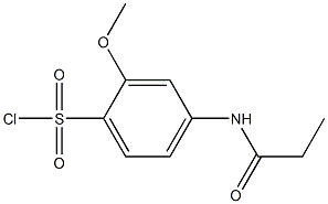 2-methoxy-4-propanamidobenzene-1-sulfonyl chloride