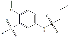 2-methoxy-5-(propane-1-sulfonamido)benzene-1-sulfonyl chloride,,结构式