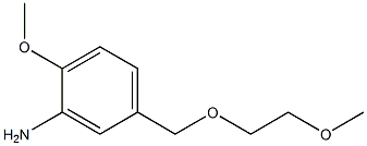 2-methoxy-5-[(2-methoxyethoxy)methyl]aniline 化学構造式