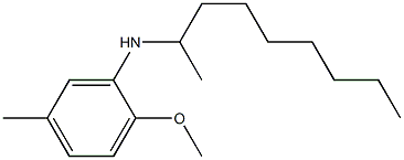 2-methoxy-5-methyl-N-(nonan-2-yl)aniline,,结构式