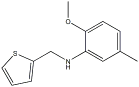 2-methoxy-5-methyl-N-(thiophen-2-ylmethyl)aniline Struktur