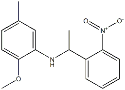 2-methoxy-5-methyl-N-[1-(2-nitrophenyl)ethyl]aniline Struktur