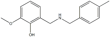  2-methoxy-6-({[(4-methylphenyl)methyl]amino}methyl)phenol