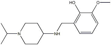 2-methoxy-6-({[1-(propan-2-yl)piperidin-4-yl]amino}methyl)phenol Structure