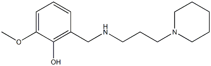  2-methoxy-6-({[3-(piperidin-1-yl)propyl]amino}methyl)phenol