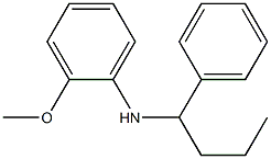 2-methoxy-N-(1-phenylbutyl)aniline 化学構造式