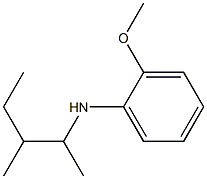 2-methoxy-N-(3-methylpentan-2-yl)aniline Structure
