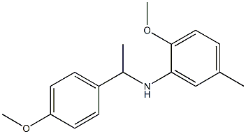 2-methoxy-N-[1-(4-methoxyphenyl)ethyl]-5-methylaniline,,结构式