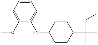 2-methoxy-N-[4-(2-methylbutan-2-yl)cyclohexyl]aniline Structure