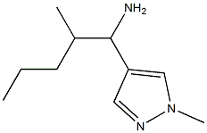 2-methyl-1-(1-methyl-1H-pyrazol-4-yl)pentan-1-amine,,结构式