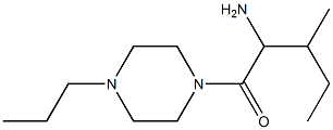 2-methyl-1-[(4-propylpiperazin-1-yl)carbonyl]butylamine 化学構造式