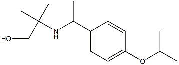 2-methyl-2-({1-[4-(propan-2-yloxy)phenyl]ethyl}amino)propan-1-ol,,结构式