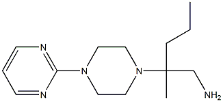 2-methyl-2-(4-pyrimidin-2-ylpiperazin-1-yl)pentan-1-amine,,结构式