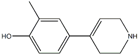 2-methyl-4-(1,2,3,6-tetrahydropyridin-4-yl)phenol,,结构式