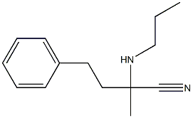 2-methyl-4-phenyl-2-(propylamino)butanenitrile 结构式