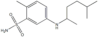 2-methyl-5-[(5-methylhexan-2-yl)amino]benzene-1-sulfonamide