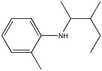 2-methyl-N-(3-methylpentan-2-yl)aniline,,结构式