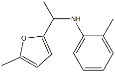 2-methyl-N-[1-(5-methylfuran-2-yl)ethyl]aniline Structure