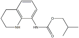 2-methylpropyl N-(1,2,3,4-tetrahydroquinolin-8-yl)carbamate Struktur
