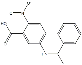 2-nitro-5-[(1-phenylethyl)amino]benzoic acid 结构式