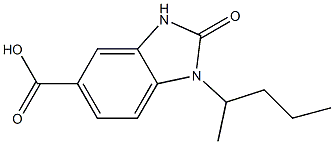 2-oxo-1-(pentan-2-yl)-2,3-dihydro-1H-1,3-benzodiazole-5-carboxylic acid Structure