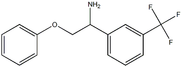 2-phenoxy-1-[3-(trifluoromethyl)phenyl]ethanamine,,结构式