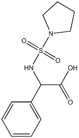 2-phenyl-2-[(pyrrolidine-1-sulfonyl)amino]acetic acid Structure