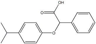 2-phenyl-2-[4-(propan-2-yl)phenoxy]acetic acid Struktur