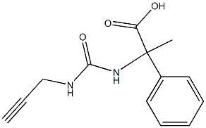 2-phenyl-2-{[(prop-2-ynylamino)carbonyl]amino}propanoic acid,,结构式