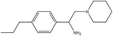 2-piperidin-1-yl-1-(4-propylphenyl)ethanamine 结构式