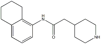 2-piperidin-4-yl-N-5,6,7,8-tetrahydronaphthalen-1-ylacetamide,,结构式