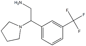 2-pyrrolidin-1-yl-2-[3-(trifluoromethyl)phenyl]ethanamine 结构式