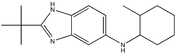 2-tert-butyl-N-(2-methylcyclohexyl)-1H-1,3-benzodiazol-5-amine 化学構造式