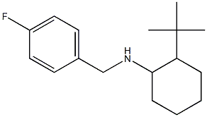 2-tert-butyl-N-[(4-fluorophenyl)methyl]cyclohexan-1-amine,,结构式