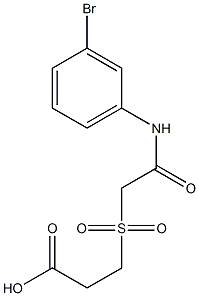 3-({[(3-bromophenyl)carbamoyl]methane}sulfonyl)propanoic acid|