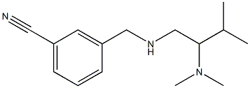 3-({[2-(dimethylamino)-3-methylbutyl]amino}methyl)benzonitrile,,结构式