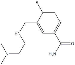 3-({[2-(dimethylamino)ethyl]amino}methyl)-4-fluorobenzamide Struktur