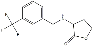 3-({[3-(trifluoromethyl)phenyl]methyl}amino)oxolan-2-one,,结构式