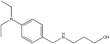 3-({[4-(diethylamino)phenyl]methyl}amino)propan-1-ol 化学構造式