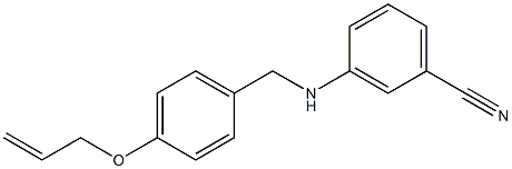  3-({[4-(prop-2-en-1-yloxy)phenyl]methyl}amino)benzonitrile