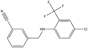 3-({[4-chloro-2-(trifluoromethyl)phenyl]amino}methyl)benzonitrile|