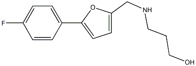 3-({[5-(4-fluorophenyl)furan-2-yl]methyl}amino)propan-1-ol Struktur